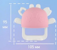 Игрушка-прорезыватель Roxy Kids Crabby Pink (RST-002-P) фото №6 — интернет-магазин Desire.md