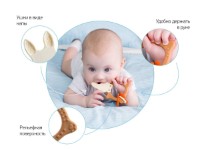 Inel gingival Roxy Kids Bunny Chocolate (RBT-001BD) imaginea #3 — magazin online Desire.md