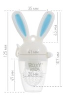 Nibbler pentru hrănire Roxy Kids Bunny Twist Blue (RFN-005) imaginea #4 — magazin online Desire.md