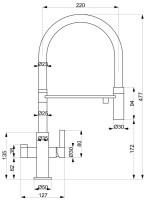 Смеситель для кухни Aquasanita Helika 7763-001 Chrome фото №2 — интернет-магазин Desire.md