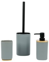 Set pentru baie Axentia Grey/Wood (135949)