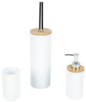 Set pentru baie Axentia White/Wood (135948)