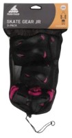 Protecție role Rollerblade Skate Gear Junior 3 Pack XS Black/Pink