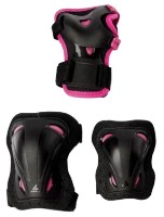 Protecție role Rollerblade Skate Gear Junior 3 Pack XS Black/Pink