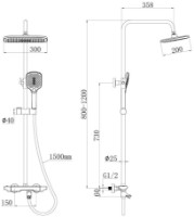 Set pentru duș Mat|eco Preston (116325) imaginea #2 — magazin online Desire.md