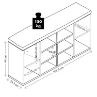 Обувница Kesper Green/Black (15982) фото №2 — интернет-магазин Desire.md