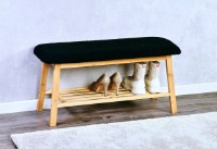 Банкетка Kesper Wood/Black (58305) фото №2 — интернет-магазин Desire.md