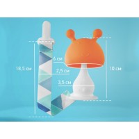 Игрушка-прорезыватель Roxy Kids Mushroom Orange (RST-001-O) фото №4 — интернет-магазин Desire.md