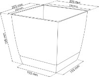 Ghiveci Prosperplast Coubi DUKP210-370U imaginea #2 — magazin online Desire.md