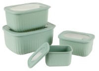 Set containere alimentare Axentia 135984 Green 4pcs