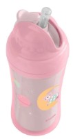 Cana cu pai Kikka Boo Dino Moony Me Pink 220ml (3800171212540) imaginea #3 — magazin online Desire.md