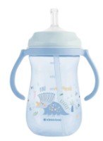 Cana cu pai Kikka Boo Dino World Blue 300ml (31302030078) imaginea #2 — magazin online Desire.md