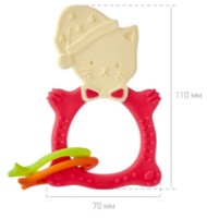 Игрушка-прорезыватель Roxy Kids Meow Coral (RMT-004) фото №5 — интернет-магазин Desire.md