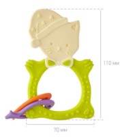 Игрушка-прорезыватель Roxy Kids Meow Green (RMT-003) фото №2 — интернет-магазин Desire.md