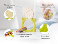 Игрушка-прорезыватель Roxy Kids Meow Green (RMT-003) фото №4 — интернет-магазин Desire.md