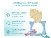 Inel gingival Roxy Kids Meow with Clip Blue (RMT-001SC) imaginea #2 — magazin online Desire.md