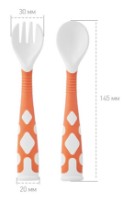 Set tacâmuri pentru copii Roxy Kids Orange (RFD-002-O) imaginea #4 — magazin online Desire.md