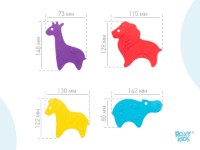 Mini covorașe de baie Roxy Kids Safari 10pcs (RBM-010-CV) imaginea #2 — magazin online Desire.md