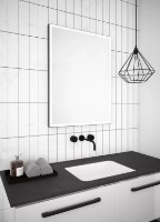 Зеркало для ванной Dubiel Vitrum Solid Black 60x80 Led (18448) фото №2 — интернет-магазин Desire.md