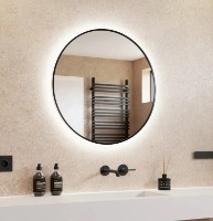 Зеркало для ванной Dubiel Vitrum Zoe Black 90 Led (01541) фото №2 — интернет-магазин Desire.md