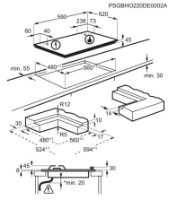 Plită incorporabilă cu gaz AEG HKB64453NB imaginea #3 — magazin online Desire.md