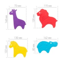 Mini covorașe de baie Roxy Kids Safari 15pcs (RBM-015-SF) imaginea #3 — magazin online Desire.md