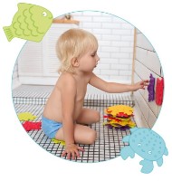 Mini covorașe de baie Roxy Kids Sea Animals 12pcs (RBM-010-12) imaginea #4 — magazin online Desire.md