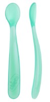 Силиконовая ложечка Chicco Soft Silicon Spoon 2pcs Blue