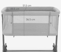 Кроватка Kikka Boo Noah Light Grey (31003020093) фото №3 — интернет-магазин Desire.md