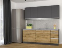 Bucătărie Yasen Madera 2.0m Grafit Gri/Stejar Craft Aur (dreapta) imaginea #2 — magazin online Desire.md