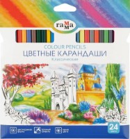 Набор цветных карандашей Gamma Classic 24pcs фото №1 — интернет-магазин Desire.md