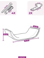 Лежак для кошек Petrebels Cat Shelves Curve 70 Rusty Oak (435270) фото №5 — интернет-магазин Desire.md