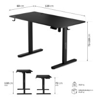 Masa de birou Sense7 Nojo 120x60 Black imaginea #8 — magazin online Desire.md