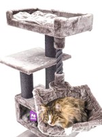 Когтеточка для кошек Petrebels Cat Tree Parklane 131 Cappuccino (431359) фото №3 — интернет-магазин Desire.md
