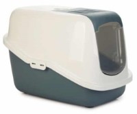 Litieră acoperită pentru pisici Beeztees Nestor Blue/White (400515)