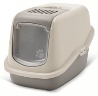 Litieră acoperită pentru pisici Beeztees Nestor Happy Planet Grey (400560)