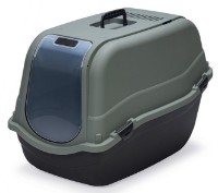 Litieră acoperită pentru pisici Beeztees Romeo Maxi Eco Green/Black (400550)