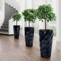 Цветочный горшок Lechuza Diamante Premium 40 Black Matt фото №4 — интернет-магазин Desire.md