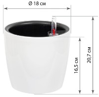 Цветочный горшок M Plastik Анфа М3231 фото №2 — интернет-магазин Desire.md
