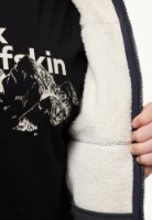 Мужская толстовка Jack Wolfskin Kaminfeuer Hooded Jkt M Dark Navy, s.S фото №4 — интернет-магазин Desire.md