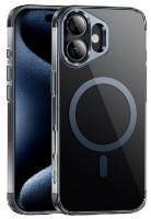 Husa de protecție Hoco AS11 Vip Magnetic Protective Case iPhone 16 Transparent Black