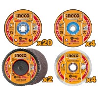 Set discuri abrazive pentru taiere Ingco MCD07630 imaginea #2 — magazin online Desire.md