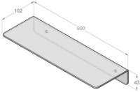 Poliţa Daske Elegance Max White 600mm imaginea #4 — magazin online Desire.md