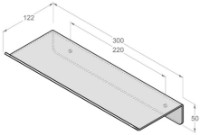 Poliţa Daske Plain Grey 300mm imaginea #4 — magazin online Desire.md