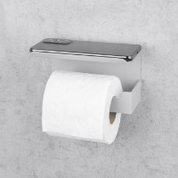 Держатель туалетной бумаги Daske Bliss 2 Left Adh Grey фото №2 — интернет-магазин Desire.md