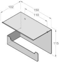 Держатель туалетной бумаги Daske Bliss 2 Right White фото №2 — интернет-магазин Desire.md