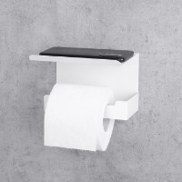 Держатель туалетной бумаги Daske Bliss 2 Left Adh White фото №2 — интернет-магазин Desire.md