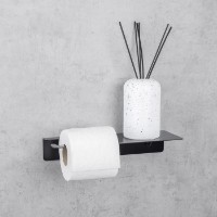 Держатель туалетной бумаги Daske Line Base Left Black фото №2 — интернет-магазин Desire.md