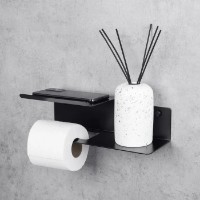 Держатель туалетной бумаги Daske Line Flex Left Black фото №2 — интернет-магазин Desire.md