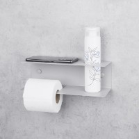 Держатель туалетной бумаги Daske Line Left Grey фото №2 — интернет-магазин Desire.md